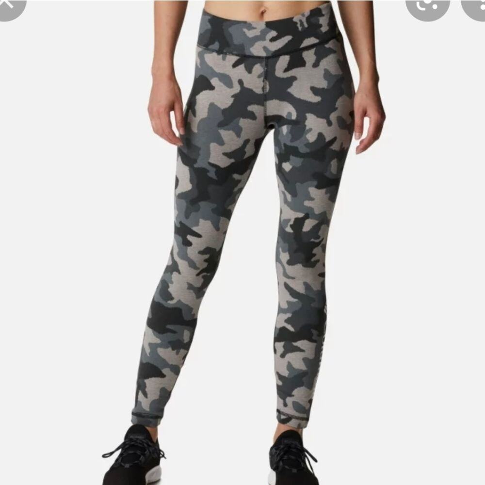 𝅺Columbia lodge workout active exercise leggings camo plus‎ size XXL